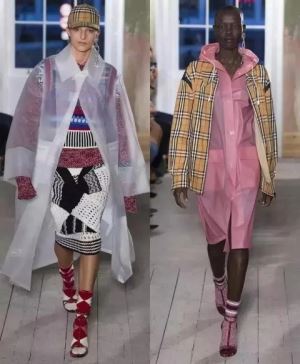 PVC Burberry Translucent zam tsho tiv no